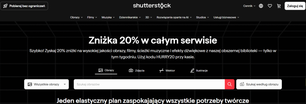 shutterstock serwis online do sprzedaży zdjęć